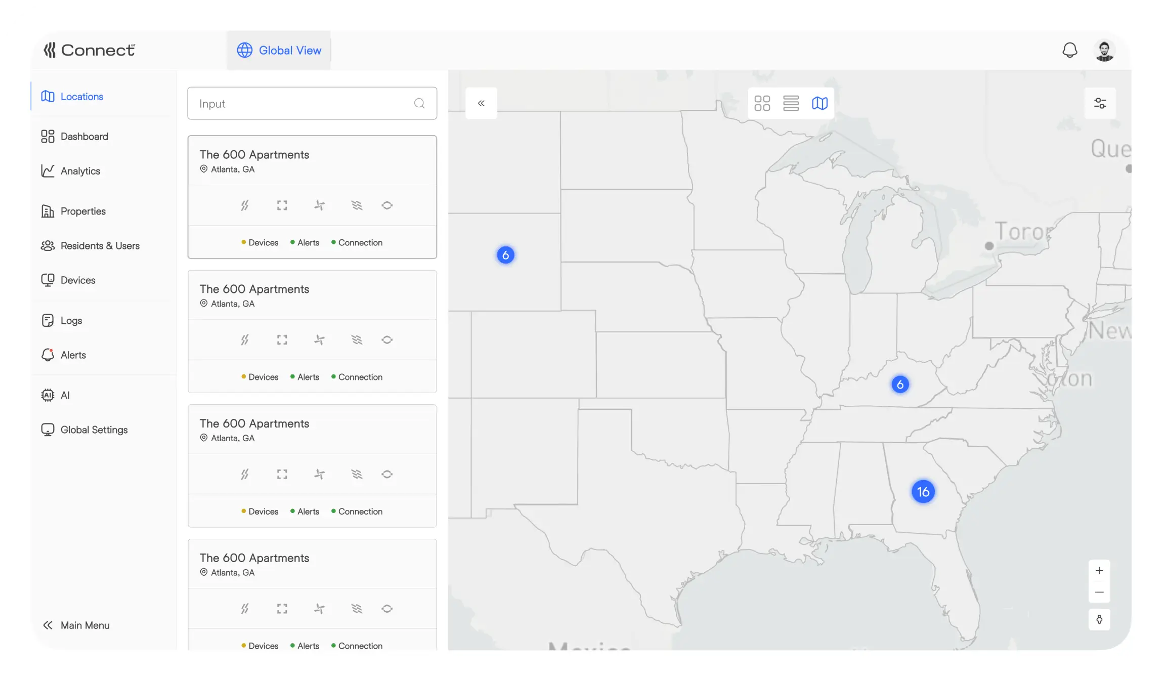 mockup platform - Manage from Several Locations.}